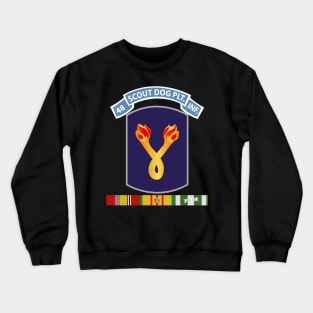 48th Inf Scout Dog Plt Tab - 196th Inf Bde w VN SVC wo Txt Crewneck Sweatshirt